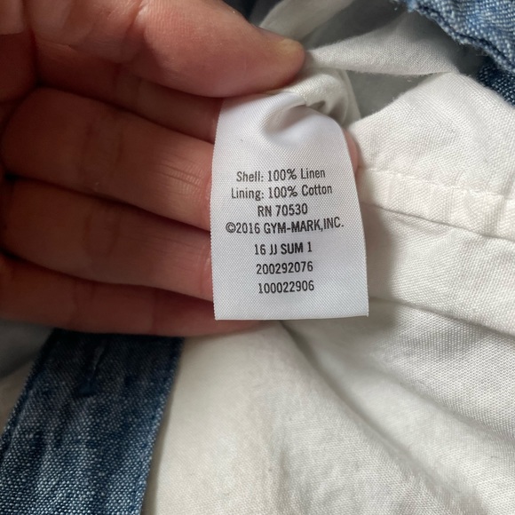 SOLD Janie and Jack linen shorts overalls, 12-18 months - Picture 11 of 13